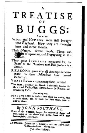 1730 book of bed bugs